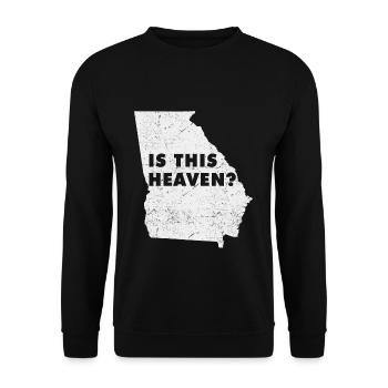 Carte terrestre Amérique État américain Accueil Paradis Géorgie - Sweat-shirt Unisexe - noir - Devant - Alina (178cm) & Michal (187cm)