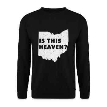Land Map America US State Home Heaven Ohio - Unisex Pullover - Schwarz - Vorne - Alina (178cm) & Michal (187cm)