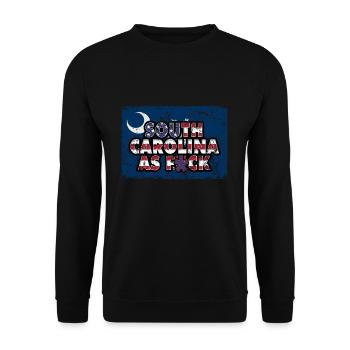 America US Flag State Flag South Carolina - Unisex Pullover - Schwarz - Vorne - Alina (178cm) & Michal (187cm)