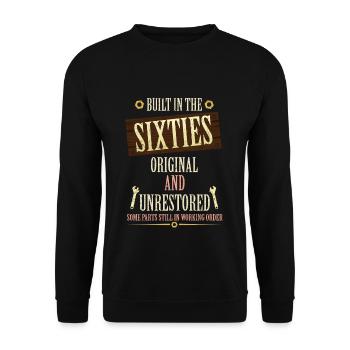 Construit dans les années 60 Original et non restauré - Sweat-shirt Unisexe - noir - Devant - Alina (178cm) & Michal (187cm)