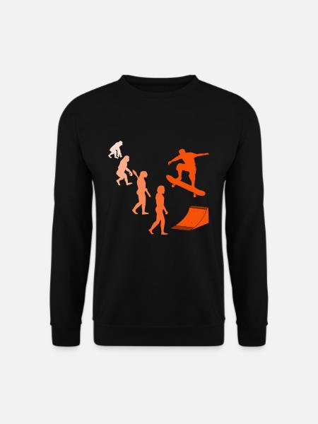 Skating Board Skate Skater Evolution Skateboard - Unisex Pullover - Schwarz