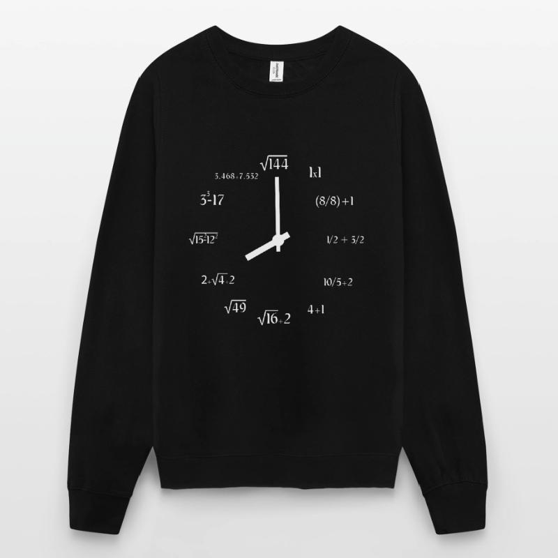 Math Meme Math Formula Equation Joke Math Clock Unisex Pullover
