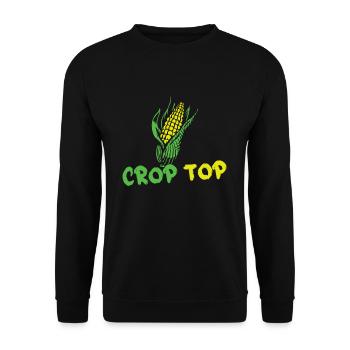 Beach 2022 Tropical Funny Corn Crop Summer - Unisex Pullover - Schwarz - Vorne - Alina (178cm) & Michal (187cm)
