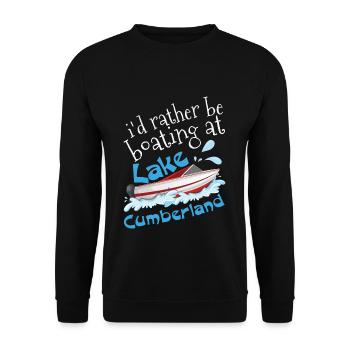 Boat Kayaking Kayak Pontoon Boating At Lake Summer - Unisex Pullover - Schwarz - Vorne - Alina (178cm) & Michal (187cm)