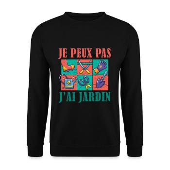 Garden Tools Gardener Gardening I Have Garden - Unisex Pullover - Schwarz - Vorne - Alina (178cm) & Michal (187cm)