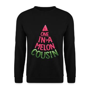 One In Watermelon Cousin Beach 2022 Hello Summer - Unisex Sweatshirt - black - Front - Alina (178cm) & Michal (187cm)