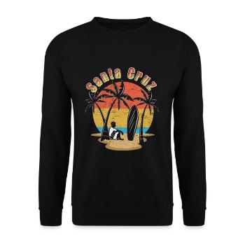 Santa Cruz Vacation 2022 Tropical Hello Summer - Unisex Pullover - Schwarz - Vorne - Alina (178cm) & Michal (187cm)