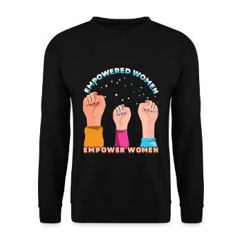 Feminism Rights Womens Equality Empower Women - Unisex Pullover - Schwarz - Vorne - Alina (178cm) & Michal (187cm)