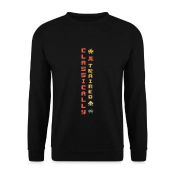 Play Video Game Lover Classic Arcade Gamer Gaming - Unisex Sweatshirt - black - Front - Alina (178cm) & Michal (187cm)