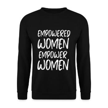 Feminism Rights Womens Equality Empowered Women - Unisex Pullover - Schwarz - Vorne - Alina (178cm) & Michal (187cm)