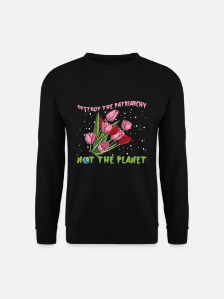 Destroy Patriarchy Feminism Rights Womens Equality - Unisex Pullover - Schwarz