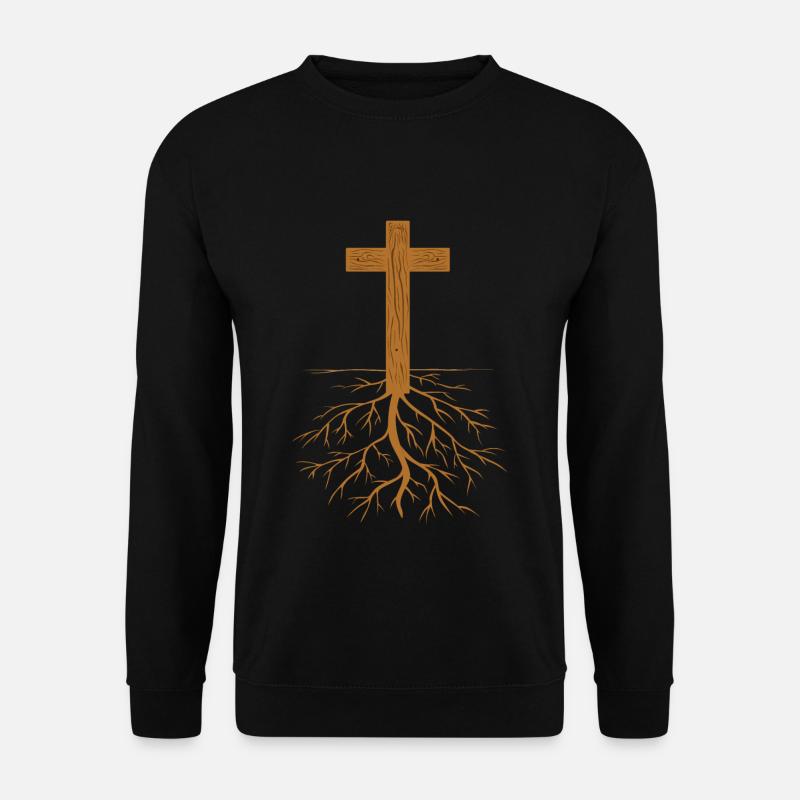 Christ Root Cross Jesus Christian Pastor - Unisex Pullover - Schwarz