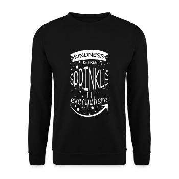 Orange Kindness Sprinkle Awareness Unity Day - Unisex Sweatshirt - black - Front - Alina (178cm) & Michal (187cm)