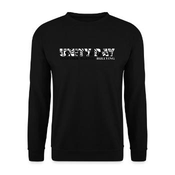 Against Bullying Hands Awareness Unity Day - Unisex Pullover - Schwarz - Vorne - Alina (178cm) & Michal (187cm)
