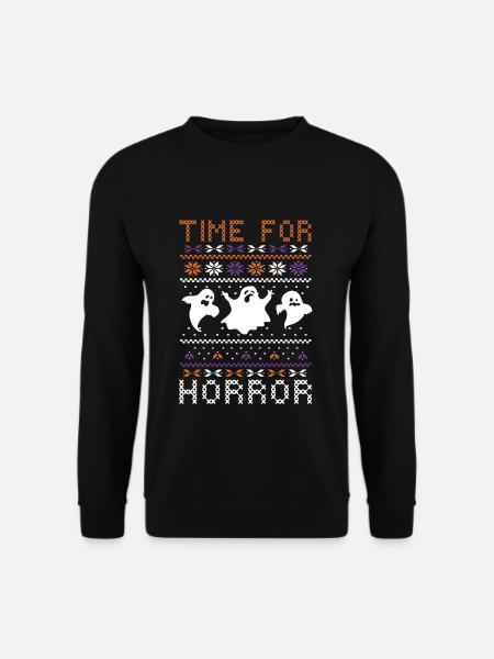 Stitch Pattern Créatures fantômes Halloween - Sweat-shirt Unisexe - noir