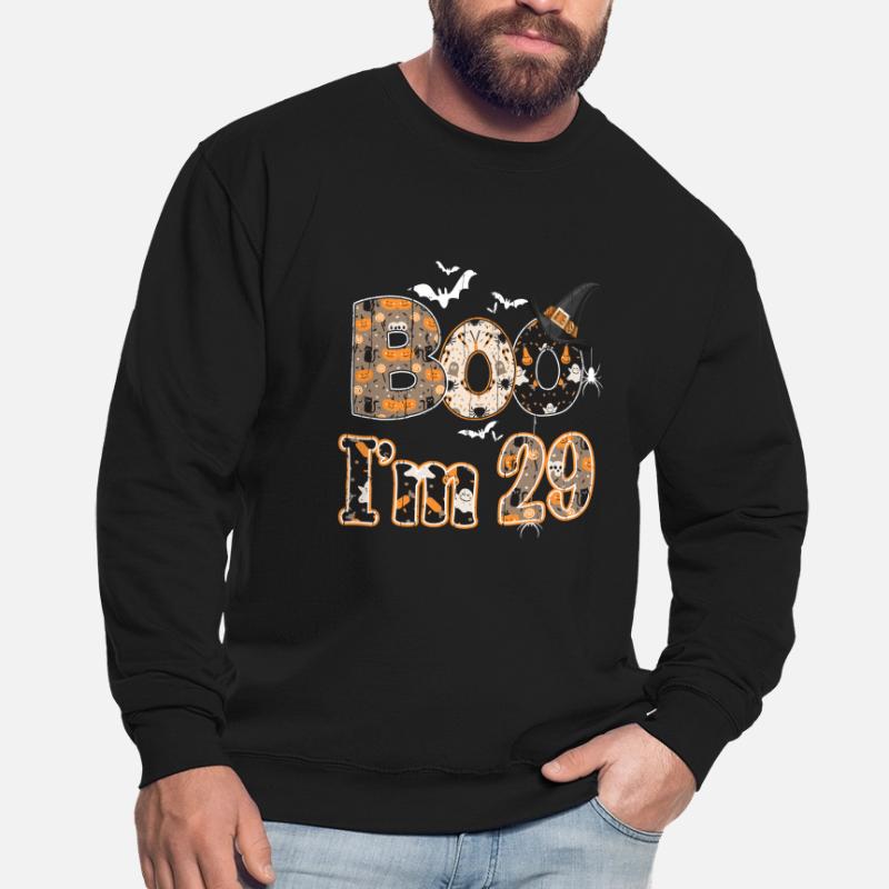Halloween Pattern Ghost Creatures Birth Age 29 Unisex Sweatshirt