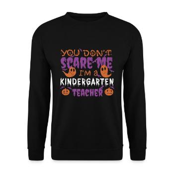 Ghost Pumpkin Kindergarten Enseignant Halloween - Sweat-shirt Unisexe - noir - Devant - Alina (178cm) & Michal (187cm)