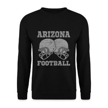 Casque d’équipement FootBall Fan État Arizona - Sweat-shirt Unisexe - noir - Devant - Alina (178cm) & Michal (187cm)