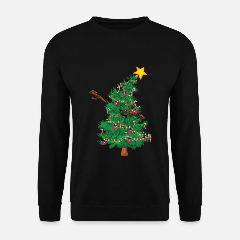 December Christmas Dab Dabbing Tree Love Christmas - Unisex Pullover - Schwarz