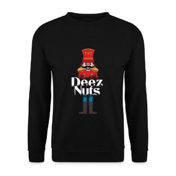 December Christmas This Nuts Nutcracker Christmas - Unisex Pullover - Schwarz - Vorne - Alina (178cm) & Michal (187cm)