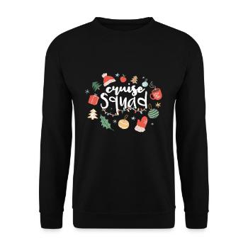 December Cruise Squad Holiday Love Christmas - Unisex Sweatshirt - black - Front - Alina (178cm) & Michal (187cm)