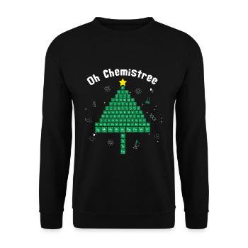 Chimie Arbre de Noël Décembre Noël - Sweat-shirt Unisexe - noir - Devant - Alina (178cm) & Michal (187cm)