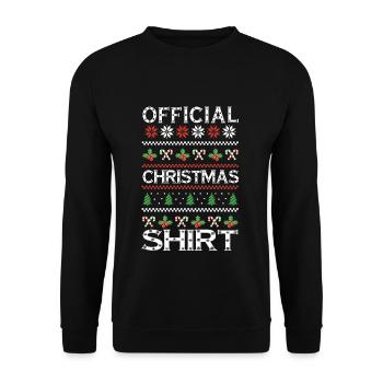 Schnee Hässlich Dezember Urlaub Hässlich Mein Weihnachten - Unisex Pullover - Schwarz - Vorne - Alina (178cm) & Michal (187cm)