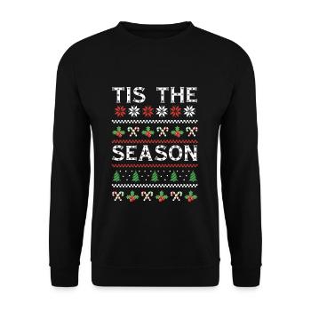 Snow Ugly December Season Ugly Christmas - Unisex Sweatshirt - black - Front - Alina (178cm) & Michal (187cm)