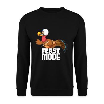 Rugby Turkey Fashion Football Fan Thanksgiving - Unisex Sweatshirt - black - Front - Alina (178cm) & Michal (187cm)