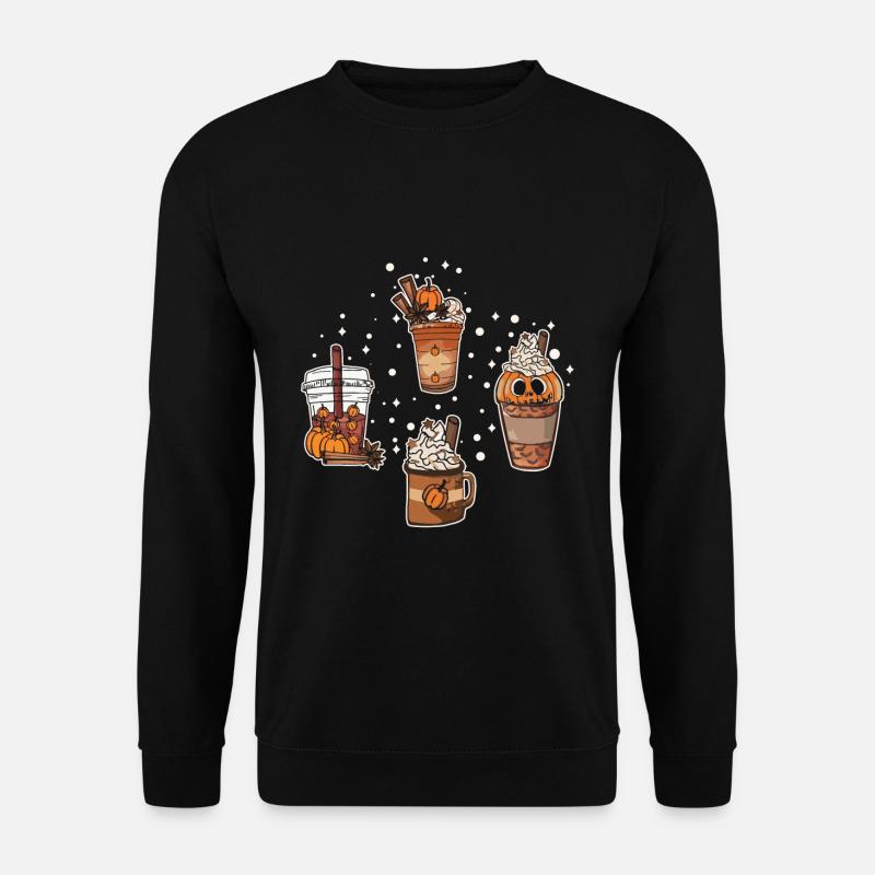 Spice Pumpkin Drink Thanksgiving Season Autumn - Unisex Pullover - Schwarz