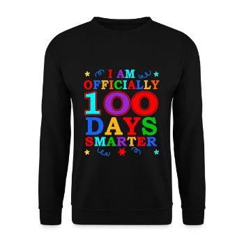 100th Day Smarter 100 Days Of School - Unisex Sweatshirt - black - Front - Alina (178cm) & Michal (187cm)