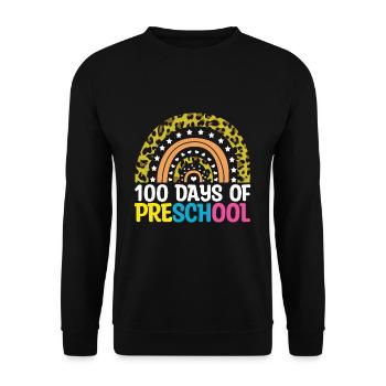 Student 100th Day Preschool 100 Days Of School - Unisex Sweatshirt - black - Front - Alina (178cm) & Michal (187cm)