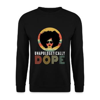 Mois de l’histoire des Noirs sans excuse des filles noires - Sweat-shirt Unisexe - noir - Devant - Alina (178cm) & Michal (187cm)