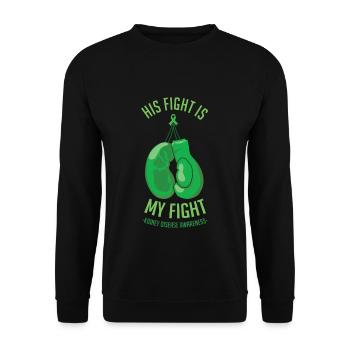 Combattez le Mois de la sensibilisation à la maladie rénale verte - Sweat-shirt Unisexe - noir - Devant - Alina (178cm) & Michal (187cm)