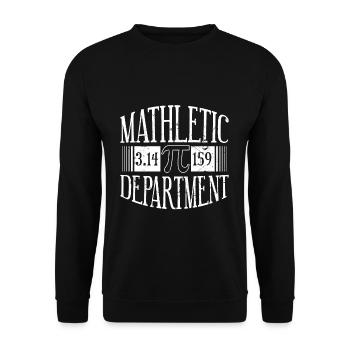Mathe-Abteilung Mathe-Urlaub Mathematik Pi - Unisex Pullover - Schwarz - Vorne - Alina (178cm) & Michal (187cm)