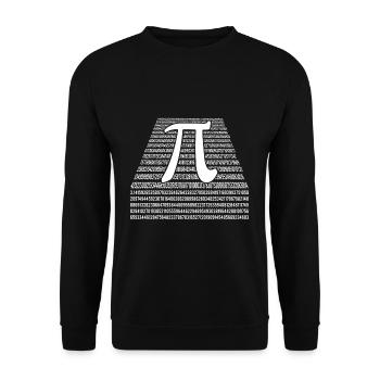 Nombres Pi Chiffre Mathématiques Vacances Mathématiques Jour Pi - Sweat-shirt Unisexe - noir - Devant - Alina (178cm) & Michal (187cm)