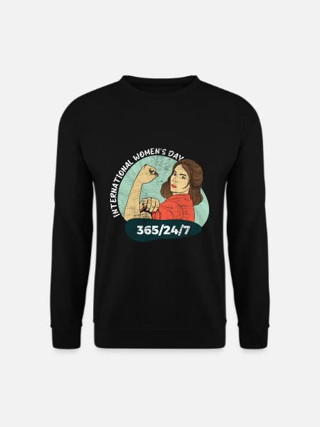 Journée internationale de la femme Fille de tous les jours - Sweat-shirt Unisexe - noir