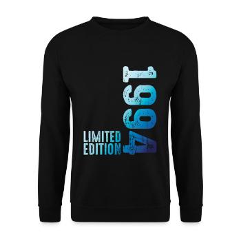 Seit 1994 Jahr 1994 Retro Vintage 1994 Geburt - Unisex Pullover - Schwarz - Vorne - Alina (178cm) & Michal (187cm)