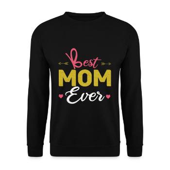Liebe Mama Mama Beste Mama Alles Gute zum Muttertag - Unisex Pullover - Schwarz - Vorne - Alina (178cm) & Michal (187cm)