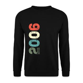 Since 2006 Year 2006 Retro 2006 Vintage 2006 - Unisex Sweatshirt - black - Front - Alina (178cm) & Michal (187cm)