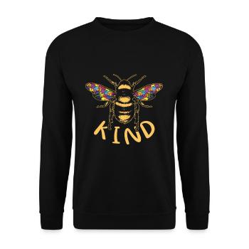 Bee Puzzle Special Kind Autism Awareness - Sweat-shirt Unisexe - noir - Devant - Alina (178cm) & Michal (187cm)