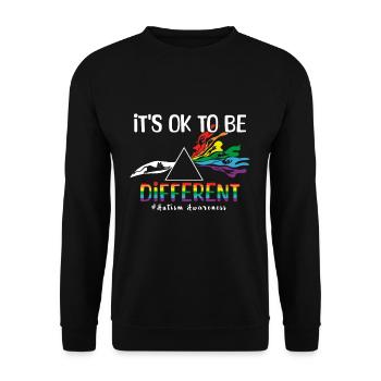 Different Okay Special Puzzle Autism Awareness - Unisex Sweatshirt - black - Front - Alina (178cm) & Michal (187cm)