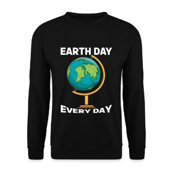 Journée Sauvez la nature et les océans Jour de la Terre tous les jours - Sweat-shirt Unisexe - noir - Devant - Alina (178cm) & Michal (187cm)