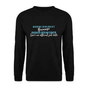 Journée Océans Save Nature Jour de la Terre Jour de la Terre - Sweat-shirt Unisexe - noir - Devant - Alina (178cm) & Michal (187cm)