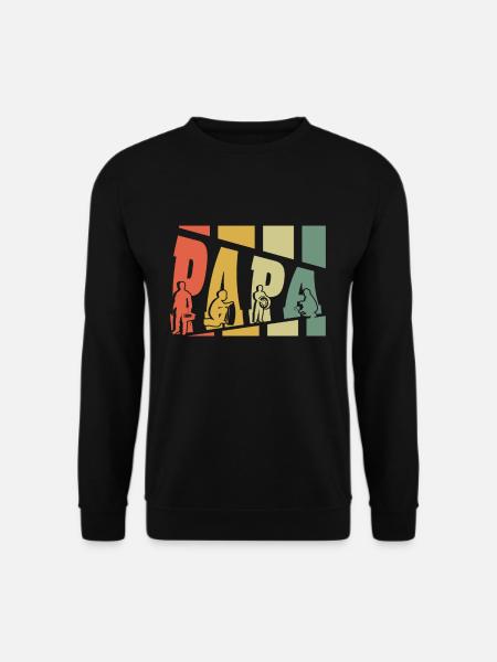 Mécanicien Papa Retro Vintage Fête des Pères - Sweat-shirt Unisexe - noir