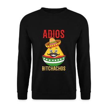 Tschüss Nachos Lustiger Taco Happy Cinco De Mayo - Unisex Pullover - Schwarz - Vorne - Alina (178cm) & Michal (187cm)
