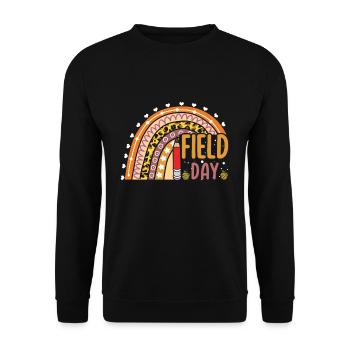 Bye School Out Happy Last Class Rainbow - Unisex Sweatshirt - black - Front - Alina (178cm) & Michal (187cm)