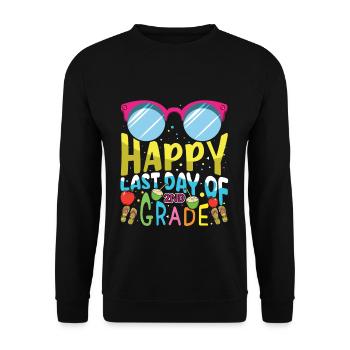 2e année bye écoles Sortie dernier jour de classe été - Sweat-shirt Unisexe - noir - Devant - Alina (178cm) & Michal (187cm)