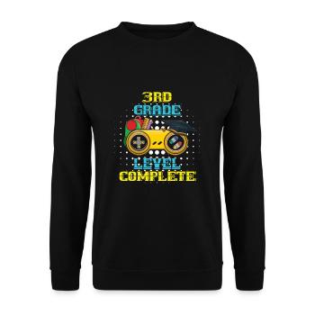 3rd Grade Complete Last Class Day Of Summer - Unisex Sweatshirt - black - Front - Alina (178cm) & Michal (187cm)