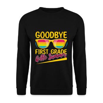 Bye 1st Grade Schools Out Last Class Day Of Summer - Sweat-shirt Unisexe - noir - Devant - Alina (178cm) & Michal (187cm)